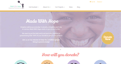Desktop Screenshot of madewithhope.org